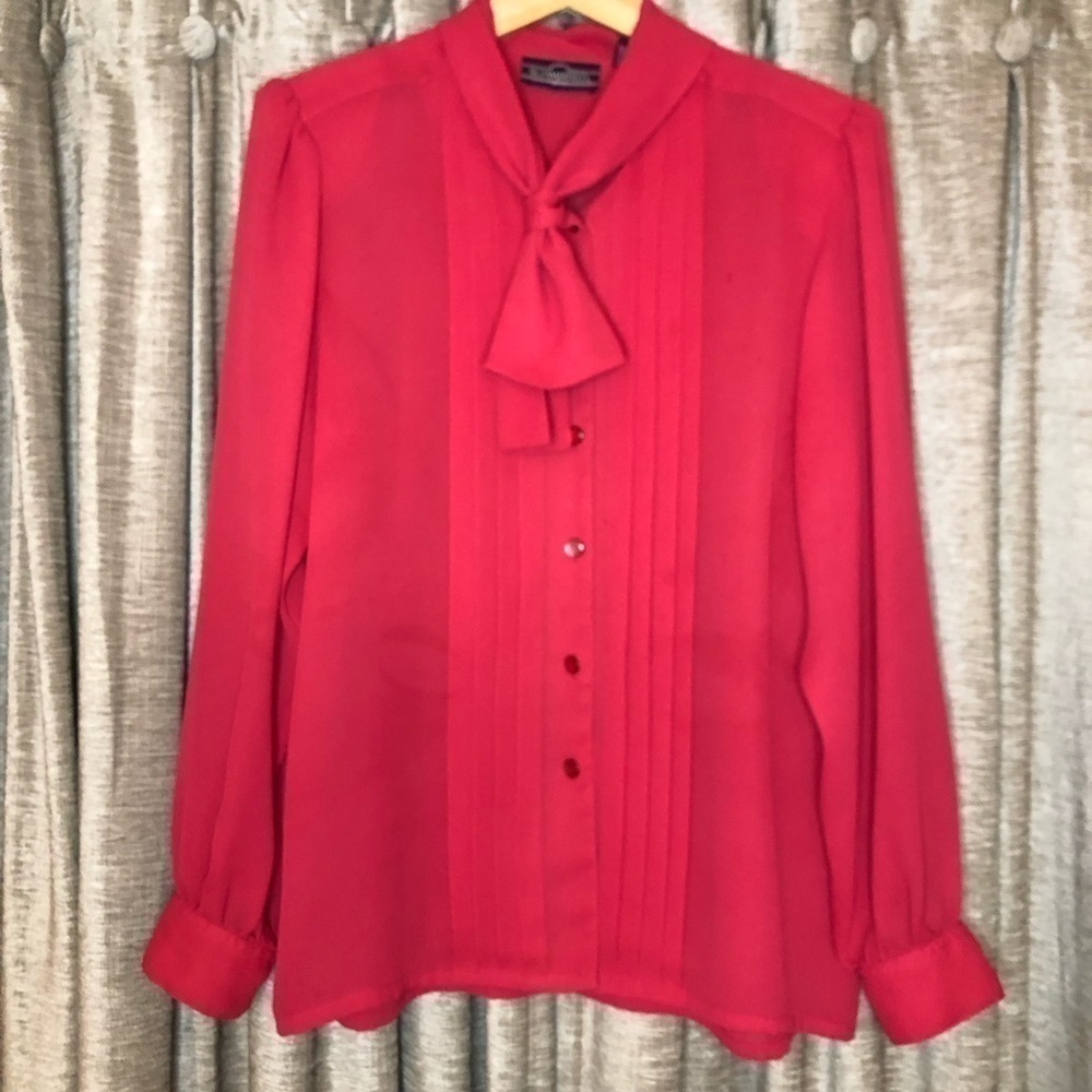Vintage Summerfield Pink Button Down Blouse